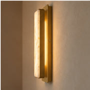 Close wall-mount profile of the hardwired fitting