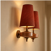 Side view showing the wall lamp projection