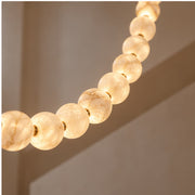 Side view showing AuroMarble sphere spacing