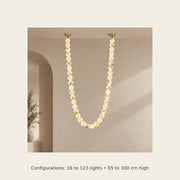 AuroMarble configurations from 16 to 123 lights and 55 to 300 centimetres high
