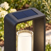 LumoEdge integrated solar panel and aluminium detail
