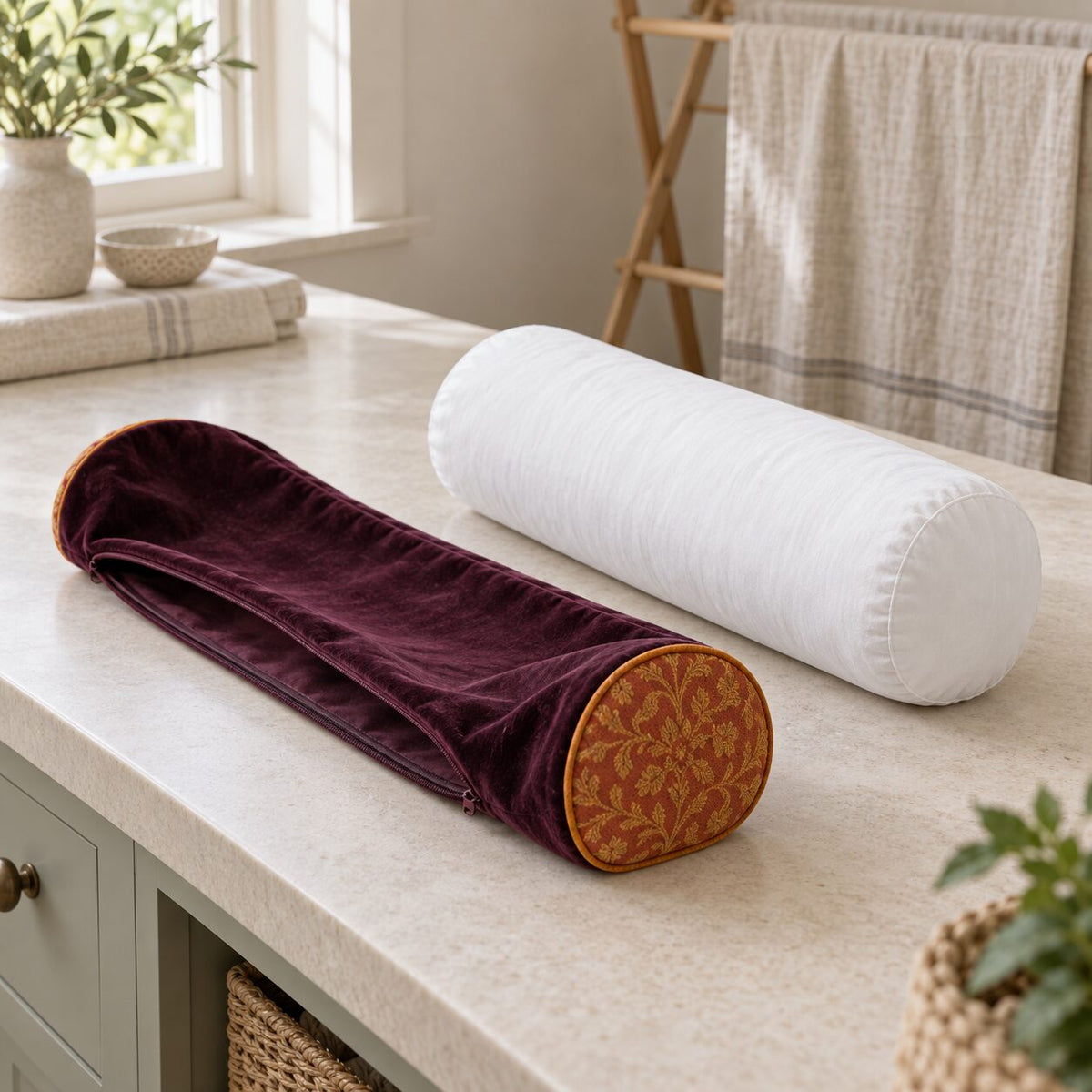Marvella removable cover and cylindrical insert prepared for gentle care