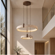 Two-ring TerraStone pendant in a tall entrance